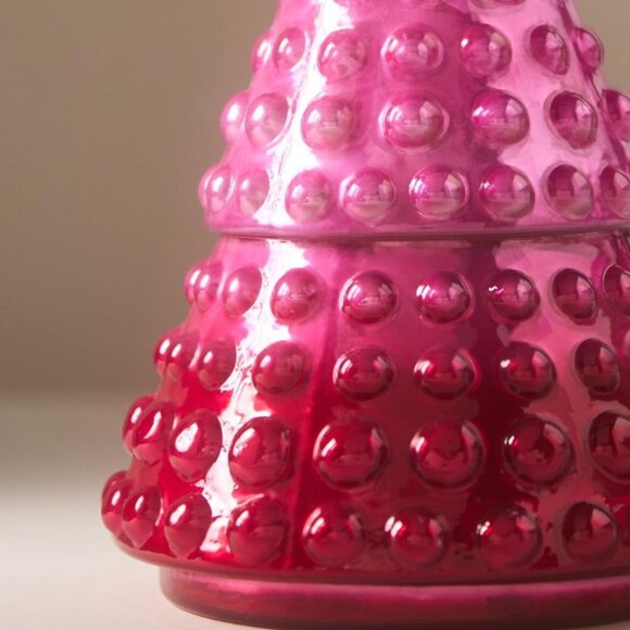 Anthropologie Hallorm Bubble‎ Tree Fruity Plum & Fir Balsam Glass Candle - Picture 2 of 3